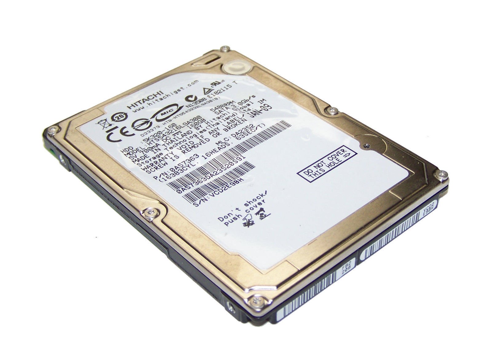 Amazon.com: 5K320-160 HITACHI TRAVELSTAR 160GB 2.5-INCH SATA